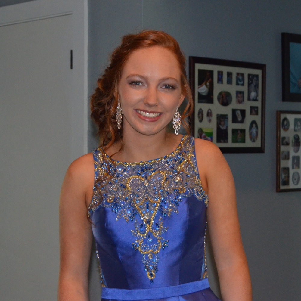 Studio 17 prom dress, size 4, royal blue
